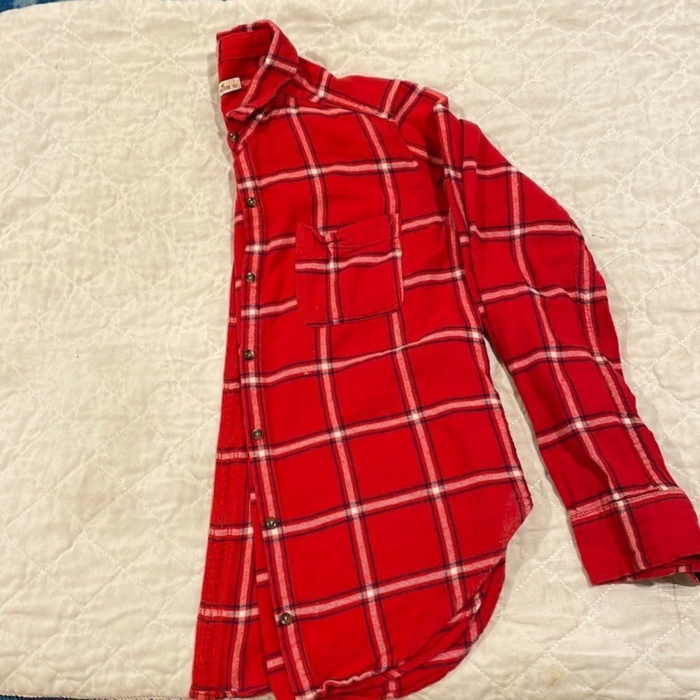Hollister flannel button down top